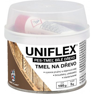 BARVY A LAKY HOSTIVAŘ Uniflex PES-TMEL dřevo, 200g bílý
