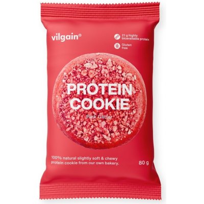 Vilgain Protein Cookie Pink glitter 80 g – Sleviste.cz
