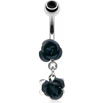 Šperky4U piercing do pupíku růžičky WP01036-K – Zboží Mobilmania