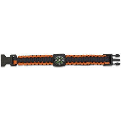 Albainox Survival Paracord s kompasem oranžová