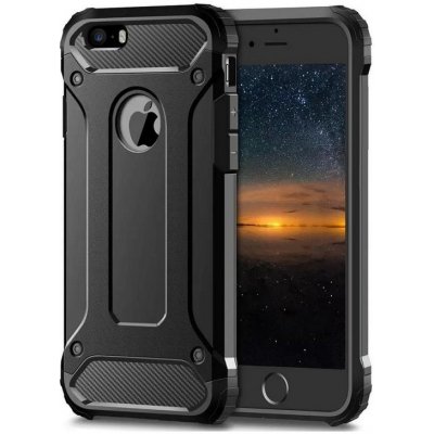 Pouzdro Hybrid Armor Apple iPhone 5/5S/SE černé – Zboží Mobilmania