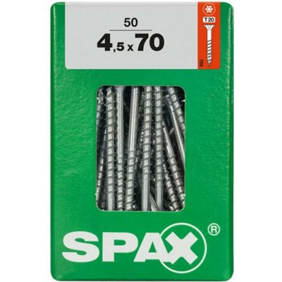 Spax Uni vrut zápust.hlava T-Star+ T20 4CUT část.závit Wirox 45 x 70 mm 50 ks – Hledejceny.cz