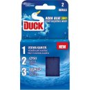 Dezinfekční prostředek na WC Duck Aqua Blue Efekt modré vody 3v1 WC závěsný čistič náhradní náplň 2 x 40 g