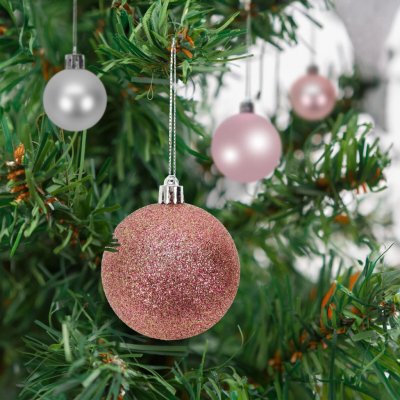 Family Sada vánočních ozdob na stromeček rose gold, 16 ks, 3–6 cm – Hledejceny.cz