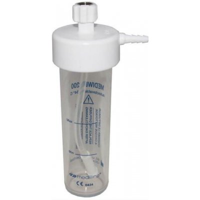 GCE, Lahev zvlhčovací Mediwet II 200 - 200 ml G 1/4" K294435 Materiál: Polysulfon, připojení vstup: 9/16" – Zboží Dáma