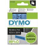 Dymo 45016 černý tisk/modrý podklad, 7m, 12mm – Sleviste.cz