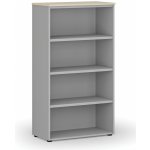 Primo Kancelářský regál GRAY, 1434 x 800 x 420 mm, šedá/bříza – Hledejceny.cz