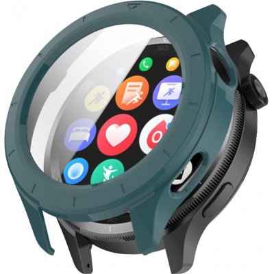 VSECHNONAMOBIL 104985 PC FULL COVER Plastový kryt se sklem pro Xiaomi Watch S4 tmavě zelený – Zboží Živě