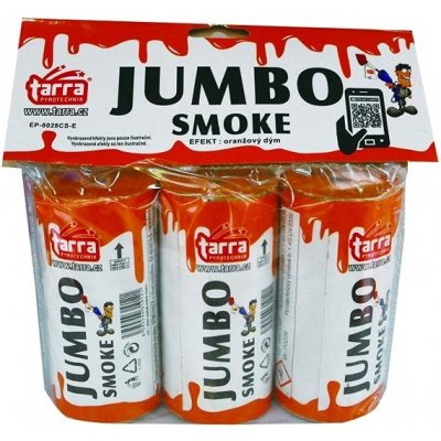 Dýmovnice Jumbo smoke Oranžová 3 ks 16 3 trhací pojistka – Zboží Mobilmania