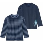 Lupilu Chlapecké termo triko s dlouhými rukávy 2kusy navy modrá modrá – Zboží Mobilmania