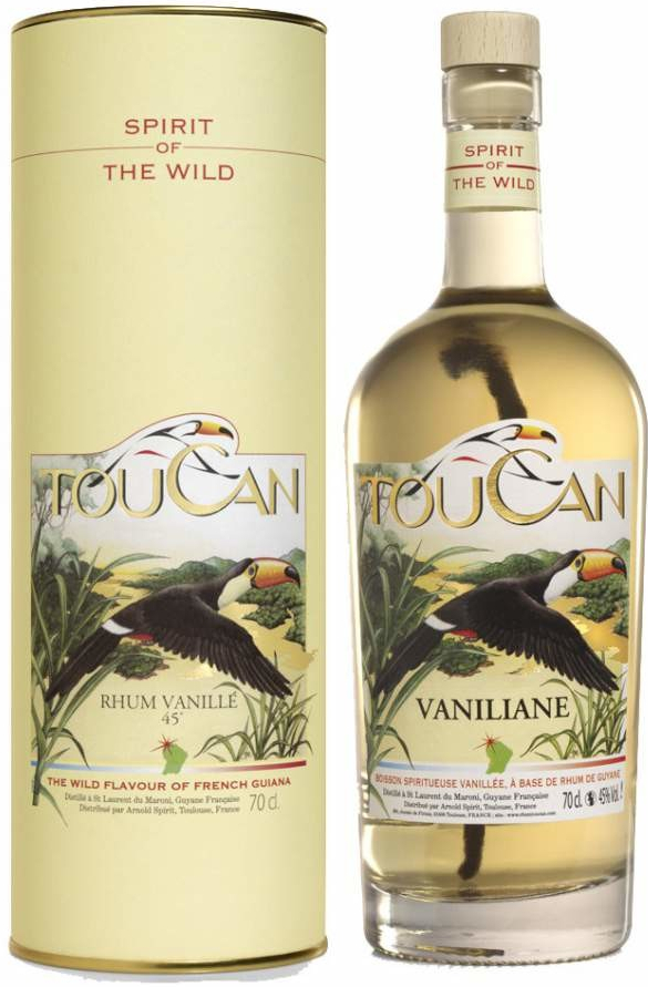 Rhum Toucan Vaniliane 45% 0,7 l (tuba)