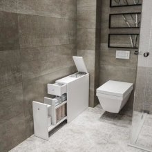 Hanah Home Bathroom Cabinet Calencia - White