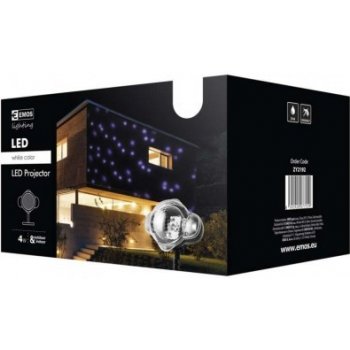 EMOS LED dekorativní projektor – padající vločky, venkovní ZY2192