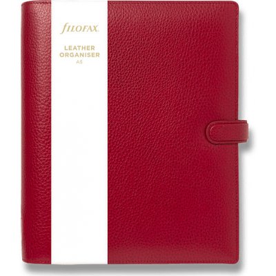 Filofax A5 týdenní 2026 Finsbury scarlet – Sleviste.cz