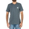 Pánské Tričko Rip Curl ZINC V-NECK S/S TEE Black Marled