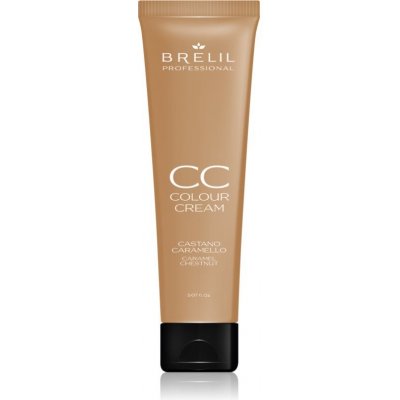 Brelil Professional CC Colour Cream barvicí krém pro všechny typy vlasů Caramel Chestnut 150 ml – Zboží Mobilmania