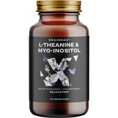 BrainMax L-theanin a myo-inositol 60 rostlinných kapslí – Hledejceny.cz