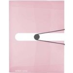 Herlitz Box na spisy s gumičkou easy orga A4, 4 cm, PP - transparent rose – Zboží Živě