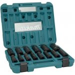 MAKITA E-16586 sada nástrčných hlavic 1/2", Impact BLACK, 10-32mm, průmyslové prodloužené, kufr – Zboží Dáma