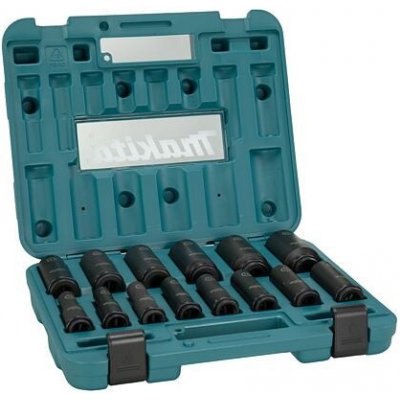 MAKITA E-16586 sada nástrčných hlavic 1/2", Impact BLACK, 10-32mm, průmyslové prodloužené, kufr – Zboží Dáma