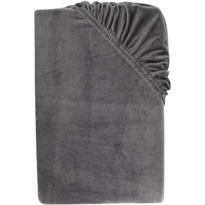 Livarno Napínací plyšové prostěradlo šedé 180-200x200 – Zboží Dáma