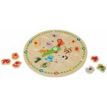 Playtive dřevěná hra puzzle s hodinami – Zboží Dáma