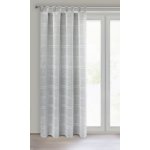 Dekorační vzorovaná záclona režného vzhledu na poutka SONJA šedá 140x250 cm (cena za 1 kus) MyBestHome – Zboží Mobilmania
