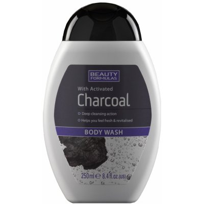 Beauty Formulas Aktivní uhlí sprchový gel 250 ml