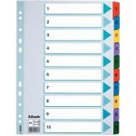 Esselte Papírový rozlišovač Mylar A4, barevný, 1-10, 10 listů – Hledejceny.cz