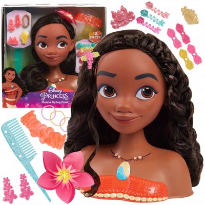 Just Play Disney Princess Moana, Stylingová hlava Basic – Zboží Mobilmania