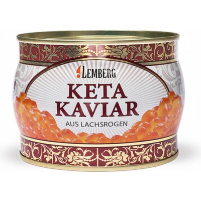Lemberg Kaviár z divokého lososa Keta 400 g – Zboží Dáma