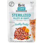 Brit Care Cat Sterilized Fillets in Gravy Healthy Rabbit 85 g – Sleviste.cz