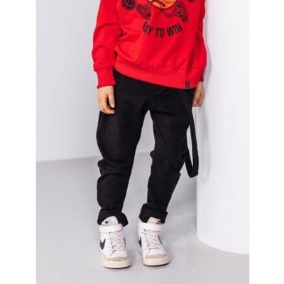 All for kids jogger tepláky s laclem černé