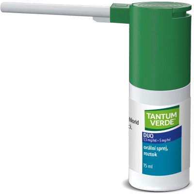 TANTUM VERDE DUO 1,5MG/ML+5MG/ML ORM SPR SOL 1X15ML – Hledejceny.cz