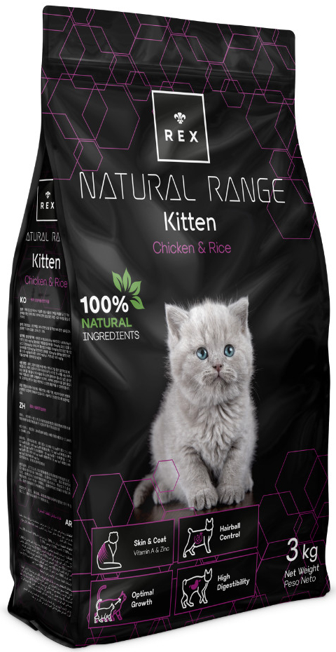 Rex Natural Range Kitten Chicken & Rice 3 kg