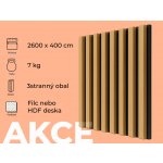 Windu Akustický panel dekor Dub 2600 x 400 mm 1,04m² – Sleviste.cz