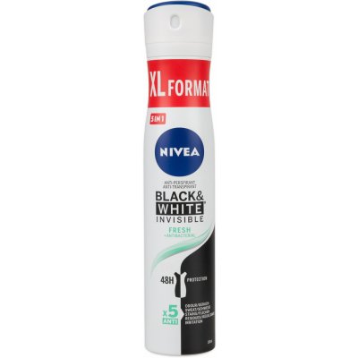 Nivea Invisible For Black & White Fresh deospray 200 ml – Zbozi.Blesk.cz