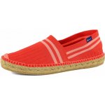 Gaimo Espadrilles mokasíny s proužky Atria Rojo – Zboží Dáma