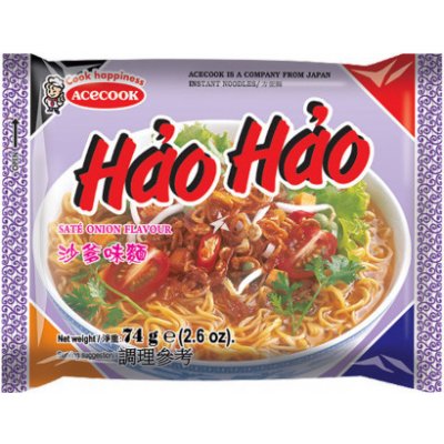 ACE HAO HAO instant. nudlová polévka s satay omáčkou a cibulí 75 g – Zboží Dáma
