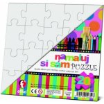 EFKO - Namaluj si sám puzzle Čtverec - kreativní puzzle bez potisku