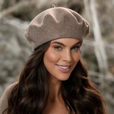 Tonak Hnědý melanž dámský baret FLORA Woolmark Qualit W-baret/690 – Hledejceny.cz