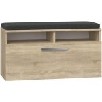 DobreSny Botník s lavicí Riva dub sonoma – Sleviste.cz