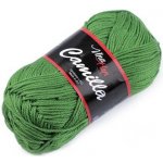 Bavlněná pletací příze Camilla (50g) varianta zelená trávová – Zbozi.Blesk.cz