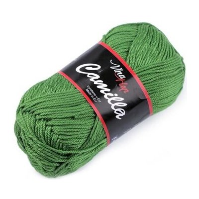 Bavlněná pletací příze Camilla (50g) varianta zelená trávová – Zbozi.Blesk.cz