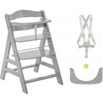 Hauck Alpha+ židlička dřevěná šedá – Sleviste.cz