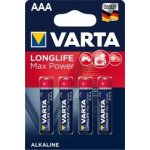 Varta LongLife Max Power AAA 4ks 4703101404 – Sleviste.cz