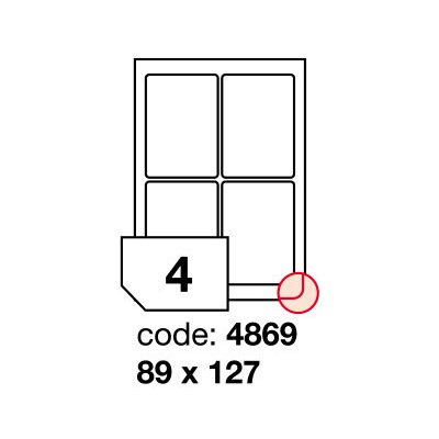 Rayfilm R0100.4869A samolepící 89x127mm bílé 100 listů – Zboží Dáma