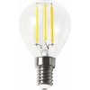 Žárovka TESLA LED žárovka miniglobe filament retro, E14, 4W, 2700 K teplá bílá