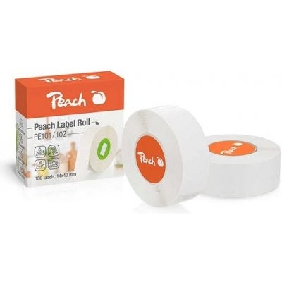 PEACH PE101 14 x 40 mm, 180 ks, bílé – Sleviste.cz