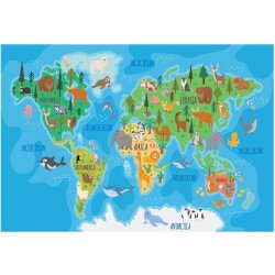 Plakát Dětská mapa světa 2